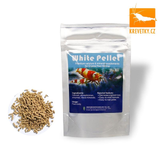 White Pellet – Prémiový zdroj minerálů pro krevetky, zvyšuje vybarvení bílé u CRS/CBS
